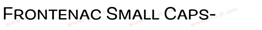 Frontenac Small Caps字体转换